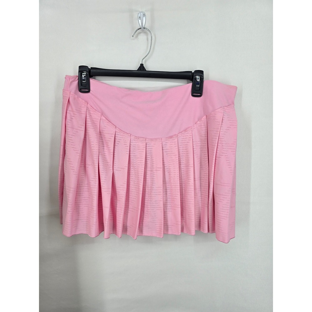 Nike Fit Dry Pink Pleated Tennis Skort Womens Large RN56323 Athletic Skirt